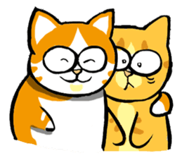 my fat cat family Fat. sticker #7433858