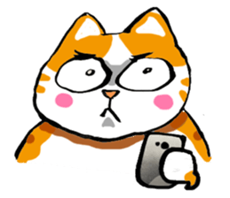 my fat cat family Fat. sticker #7433860