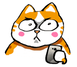 my fat cat family Fat. sticker #7433860