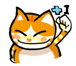 my fat cat family Fat. sticker #7433865