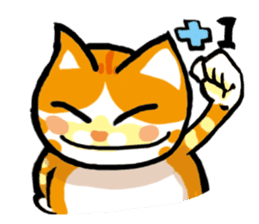 my fat cat family Fat. sticker #7433865