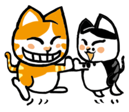 my fat cat family Fat. sticker #7433867