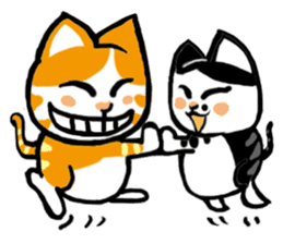 my fat cat family Fat. sticker #7433867