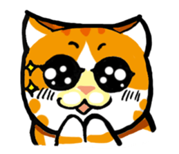 my fat cat family Fat. sticker #7433874