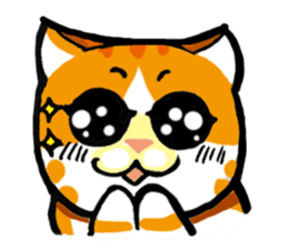 my fat cat family Fat. sticker #7433874