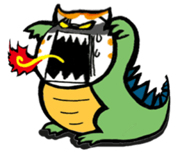 my fat cat family Fat. sticker #7433880