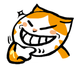 my fat cat family Fat. sticker #7433887