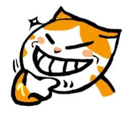 my fat cat family Fat. sticker #7433887