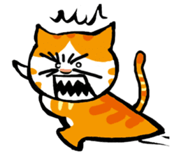 my fat cat family Fat. sticker #7433888