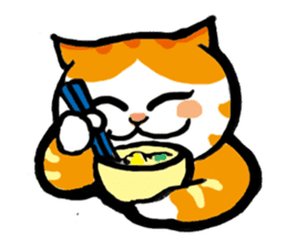 my fat cat family Fat. sticker #7433890