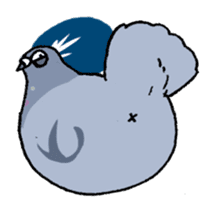 powerful Pigeon sticker #7434344