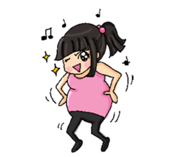 maternity happy life sticker #7434768
