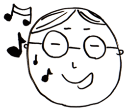 A Man Wearing Glasses 2. sticker #7434893