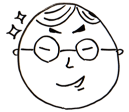 A Man Wearing Glasses 2. sticker #7434894