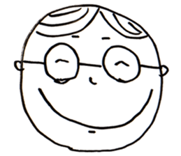 A Man Wearing Glasses 2. sticker #7434895