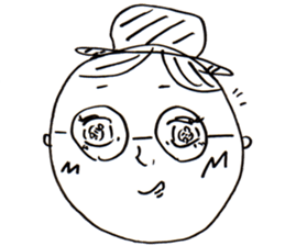 A Man Wearing Glasses 2. sticker #7434900