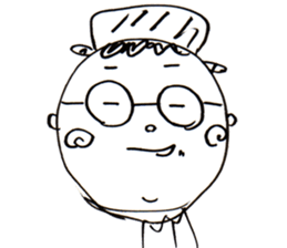 A Man Wearing Glasses 2. sticker #7434928