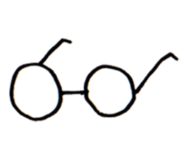 A Man Wearing Glasses 2. sticker #7434931