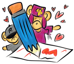 Rossy the family bears II sticker #7435004