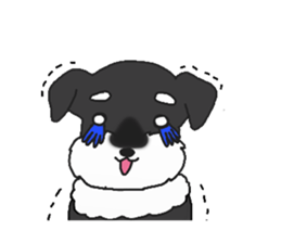 BLUE puppy of Schnauzer.[English ver.] sticker #7435135