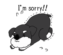 BLUE puppy of Schnauzer.[English ver.] sticker #7435142