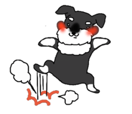 BLUE puppy of Schnauzer.[English ver.] sticker #7435168