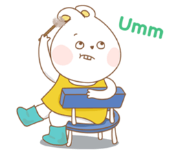 Chubby rabbit & carrot sticker #7435353