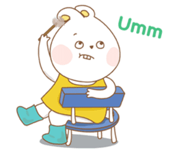 Chubby rabbit & carrot sticker #7435353