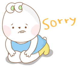 Chubby rabbit & carrot sticker #7435364