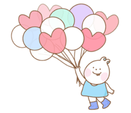 Chubby rabbit & carrot sticker #7435370