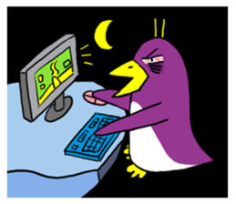 Penguin Purple's life sticker #7435405