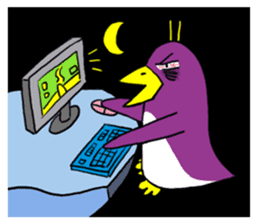 Penguin Purple's life sticker #7435405
