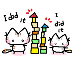 Kitten of a pretty heart (English ver.2) sticker #7435430