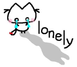 Kitten of a pretty heart (English ver.2) sticker #7435432