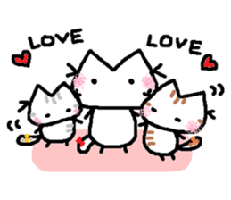 Kitten of a pretty heart (English ver.2) sticker #7435433