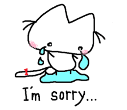 Kitten of a pretty heart (English ver.2) sticker #7435435