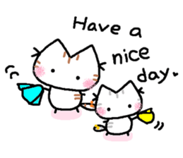 Kitten of a pretty heart (English ver.2) sticker #7435438