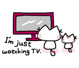 Kitten of a pretty heart (English ver.2) sticker #7435443