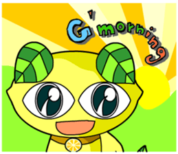 Lemon cat sticker #7436372