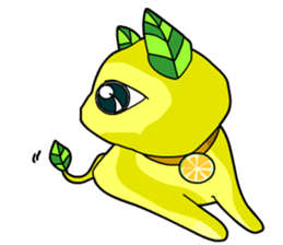 Lemon cat sticker #7436374