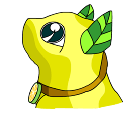 Lemon cat sticker #7436379