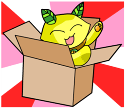 Lemon cat sticker #7436383