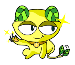 Lemon cat sticker #7436384
