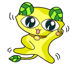 Lemon cat sticker #7436385