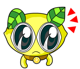 Lemon cat sticker #7436386