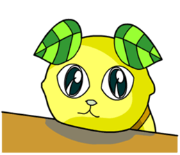 Lemon cat sticker #7436387