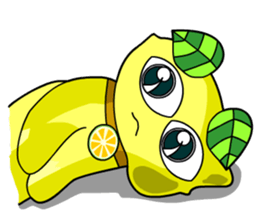 Lemon cat sticker #7436390