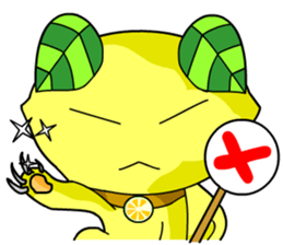 Lemon cat sticker #7436395