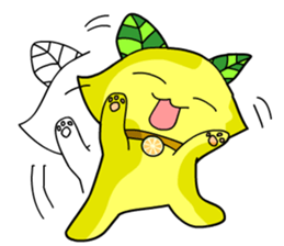 Lemon cat sticker #7436404