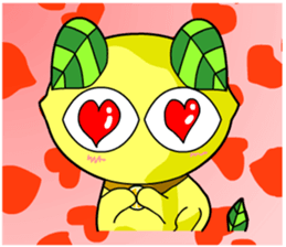 Lemon cat sticker #7436406